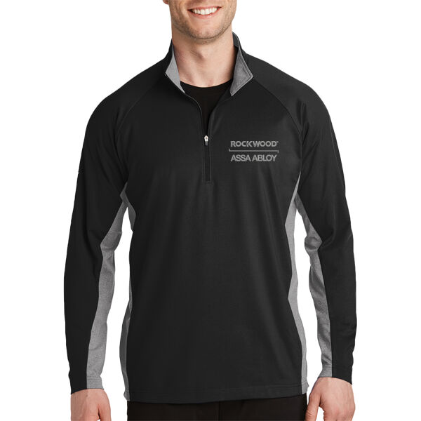 Assa Abloy - Sport Wick ® Stretch Contrast 1/2 Zip Pullover Thumbnail