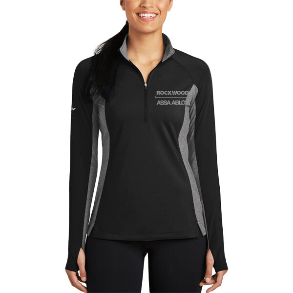 Assa Abloy - Ladies Sport Wick ® Stretch Contrast 1/2 Zip Pullover Thumbnail